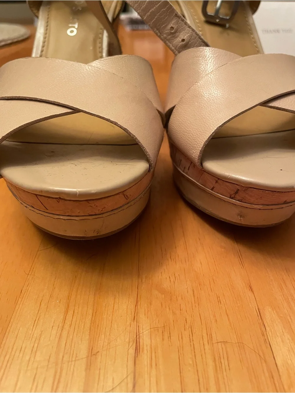 Franco Sarto cork wedge size 7